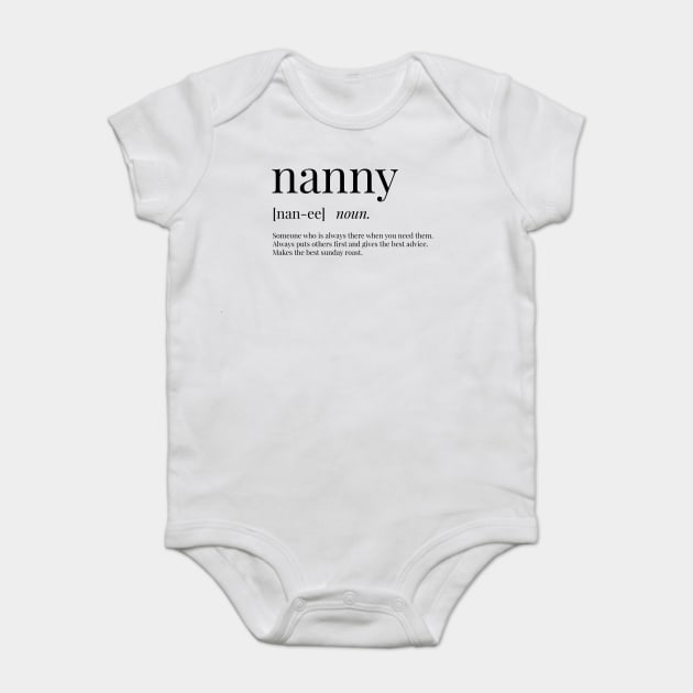Nanny onesie top